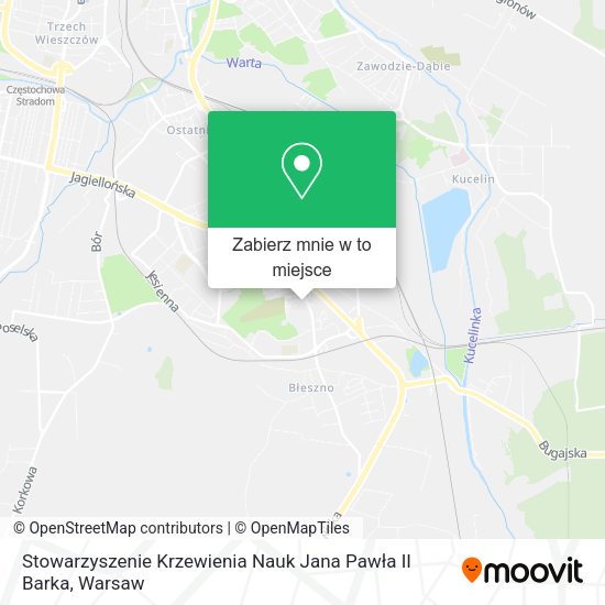 Mapa Stowarzyszenie Krzewienia Nauk Jana Pawła II Barka