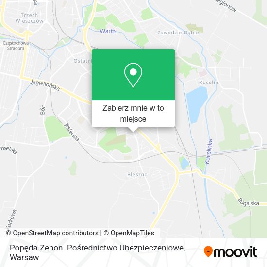 Mapa Popęda Zenon. Pośrednictwo Ubezpieczeniowe