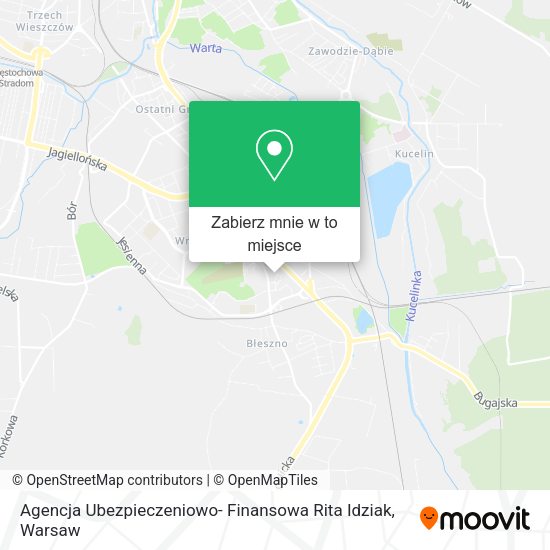 Mapa Agencja Ubezpieczeniowo- Finansowa Rita Idziak