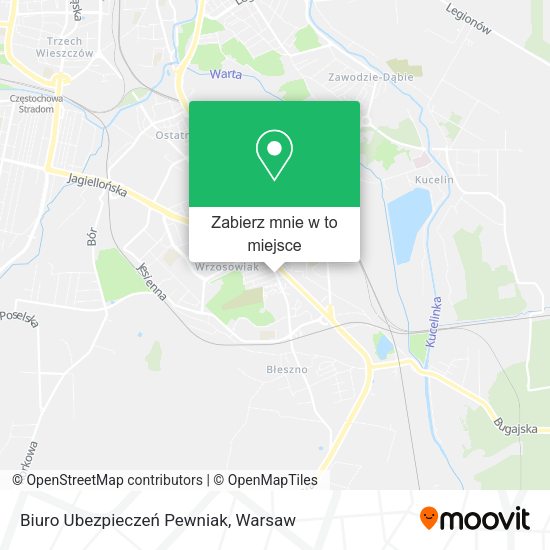 Mapa Biuro Ubezpieczeń Pewniak