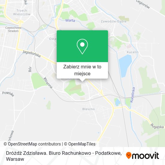 Mapa Dróżdż Zdzisława. Biuro Rachunkowo - Podatkowe