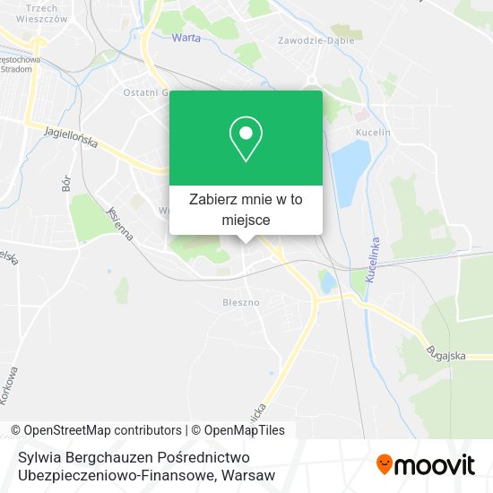 Mapa Sylwia Bergchauzen Pośrednictwo Ubezpieczeniowo-Finansowe