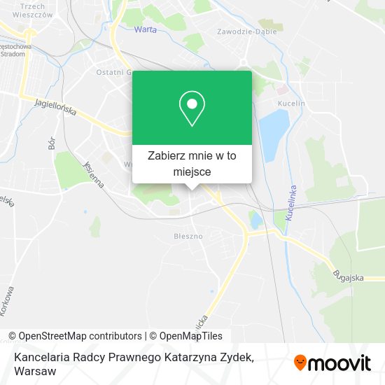 Mapa Kancelaria Radcy Prawnego Katarzyna Zydek