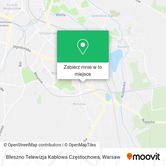 Mapa Błeszno Telewizja Kablowa Częstochowa