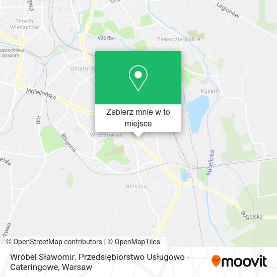 Mapa Wróbel Sławomir. Przedsiębiorstwo Usługowo - Cateringowe