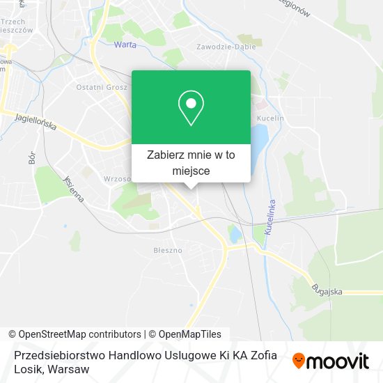 Mapa Przedsiebiorstwo Handlowo Uslugowe Ki KA Zofia Losik