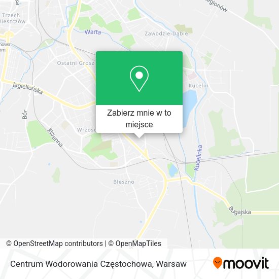 Mapa Centrum Wodorowania Częstochowa