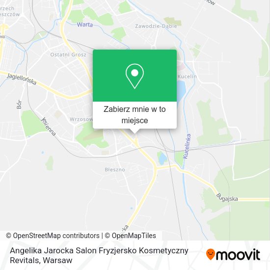 Mapa Angelika Jarocka Salon Fryzjersko Kosmetyczny Revitals