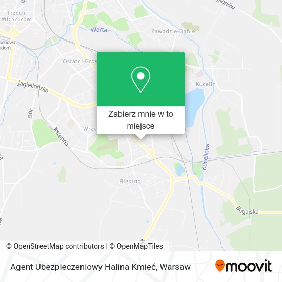 Mapa Agent Ubezpieczeniowy Halina Kmieć