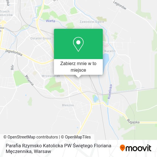 Mapa Parafia Rzymsko Katolicka PW Świętego Floriana Męczennika