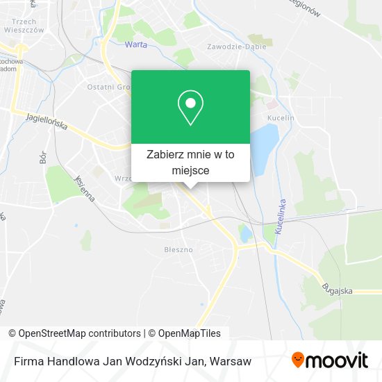 Mapa Firma Handlowa Jan Wodzyński Jan