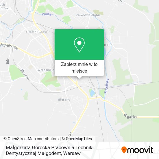 Mapa Małgorzata Górecka Pracownia Techniki Dentystycznej Małgodent