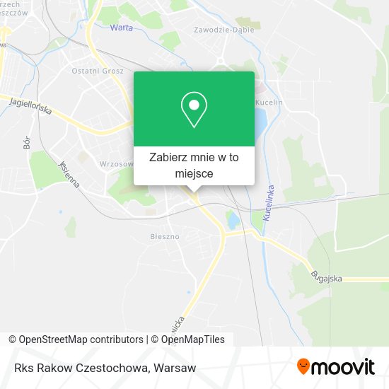 Mapa Rks Rakow Czestochowa