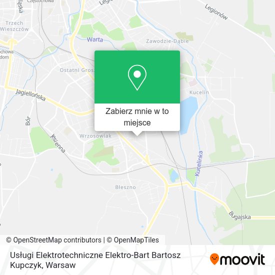 Mapa Usługi Elektrotechniczne Elektro-Bart Bartosz Kupczyk