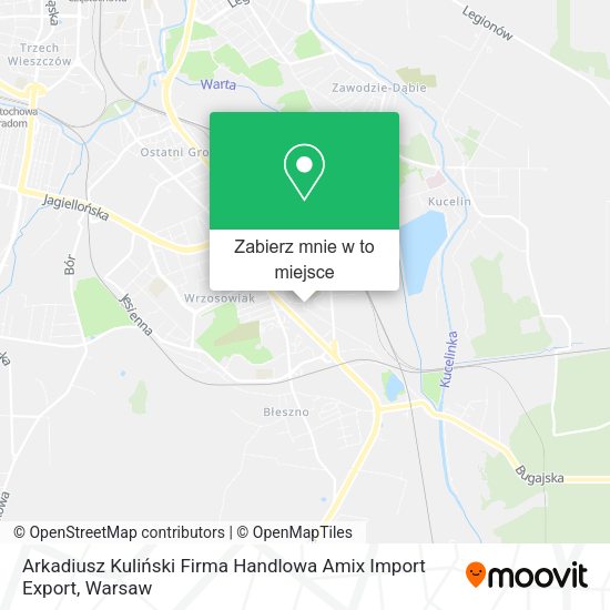 Mapa Arkadiusz Kuliński Firma Handlowa Amix Import Export