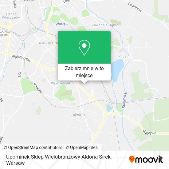 Mapa Upominek Sklep Wielobranżowy Aldona Sirek