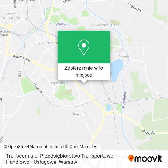 Mapa Transcom s.c. Przedsiębiorstwo Transportowo - Handlowo - Usługowe