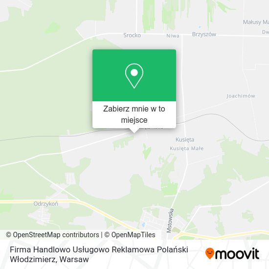 Mapa Firma Handlowo Usługowo Reklamowa Polański Włodzimierz