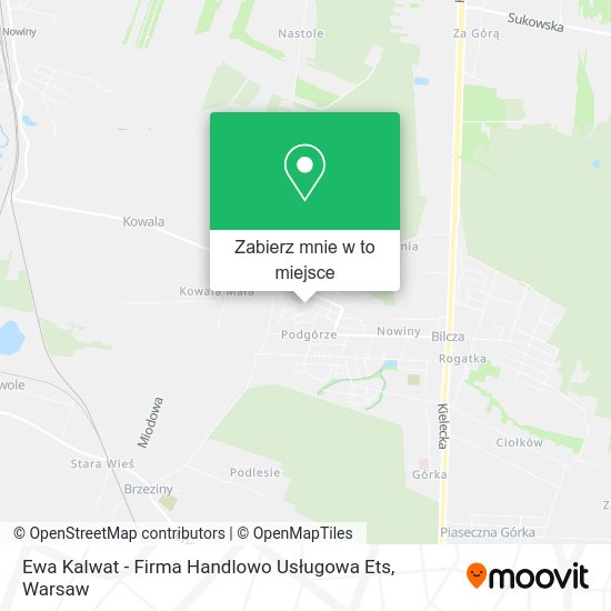 Mapa Ewa Kalwat - Firma Handlowo Usługowa Ets