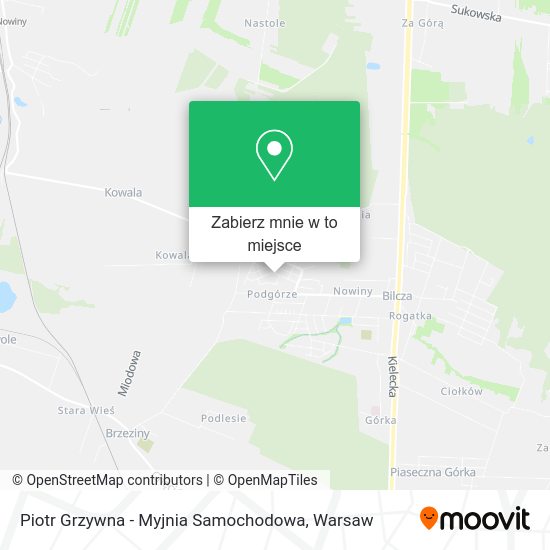 Mapa Piotr Grzywna - Myjnia Samochodowa