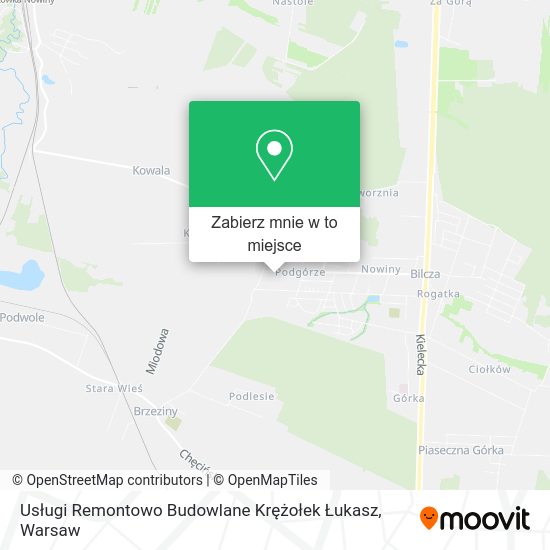 Mapa Usługi Remontowo Budowlane Krężołek Łukasz