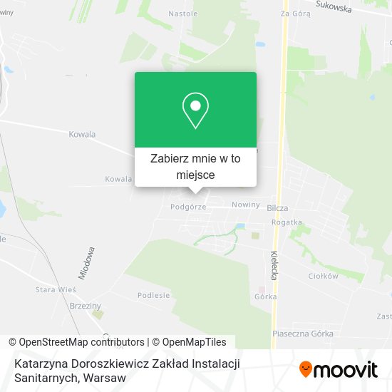 Mapa Katarzyna Doroszkiewicz Zakład Instalacji Sanitarnych