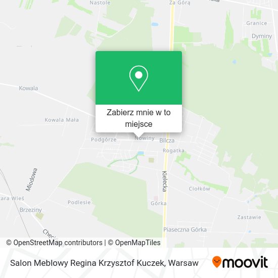 Mapa Salon Meblowy Regina Krzysztof Kuczek