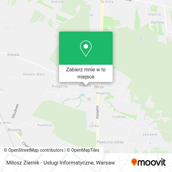 Mapa Miłosz Ziernik - Usługi Informatyczne