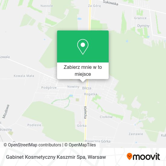 Mapa Gabinet Kosmetyczny Kaszmir Spa