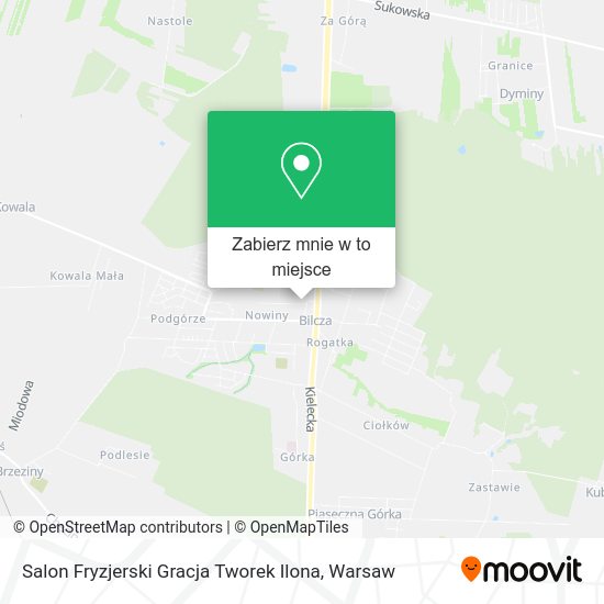 Mapa Salon Fryzjerski Gracja Tworek Ilona