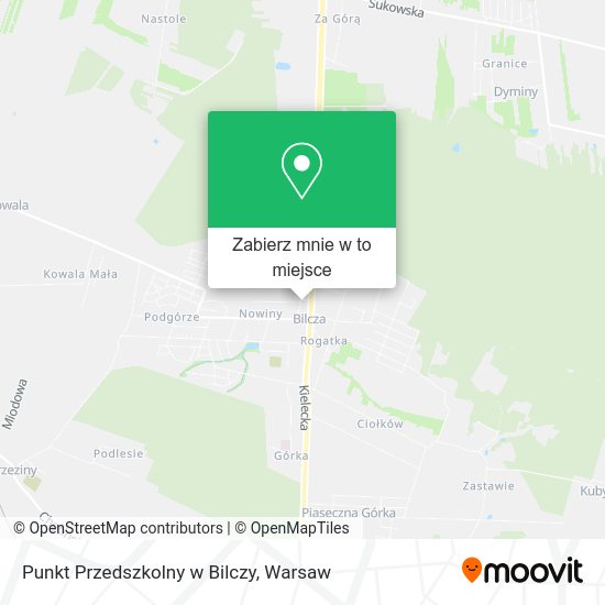 Mapa Punkt Przedszkolny w Bilczy