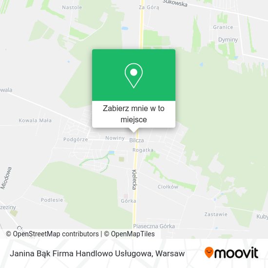 Mapa Janina Bąk Firma Handlowo Usługowa