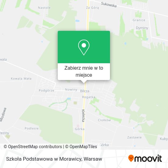 Mapa Szkoła Podstawowa w Morawicy