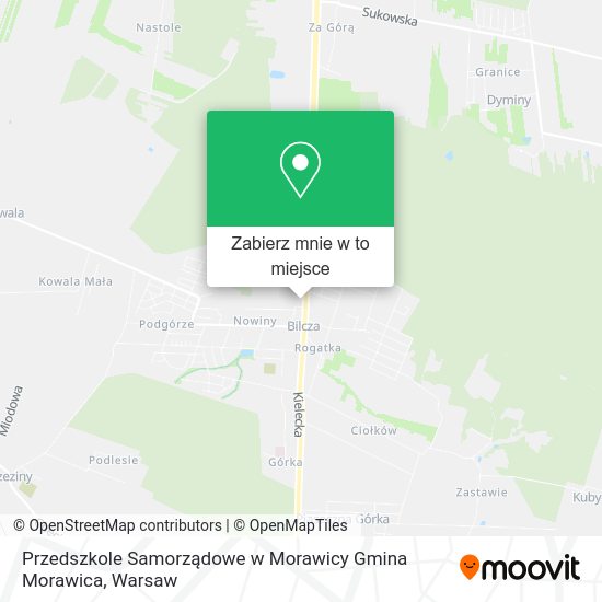 Mapa Przedszkole Samorządowe w Morawicy Gmina Morawica