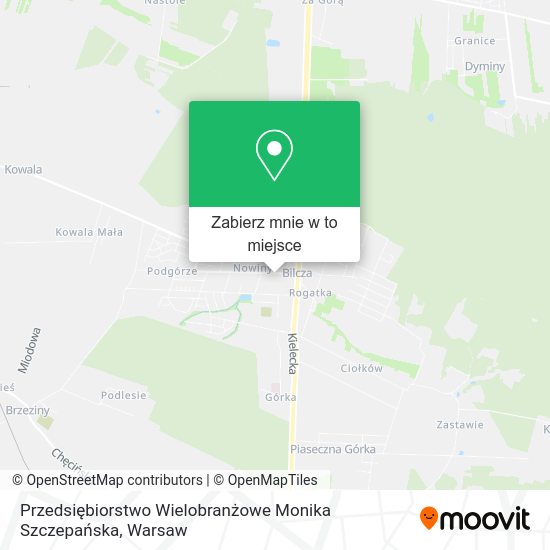 Mapa Przedsiębiorstwo Wielobranżowe Monika Szczepańska