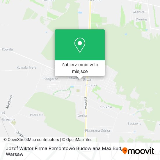 Mapa Józef Wiktor Firma Remontowo Budowlana Max Bud