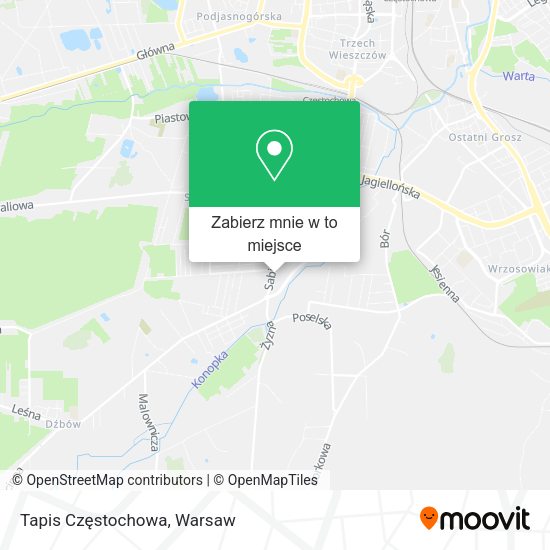 Mapa Tapis Częstochowa