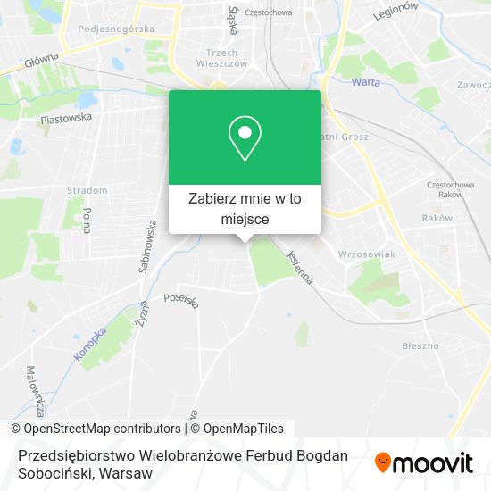 Mapa Przedsiębiorstwo Wielobranżowe Ferbud Bogdan Sobociński