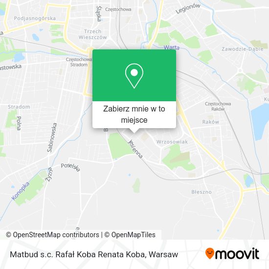 Mapa Matbud s.c. Rafał Koba Renata Koba