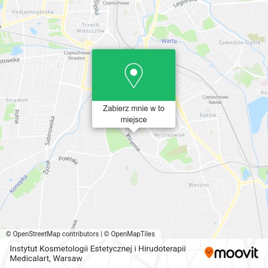 Mapa Instytut Kosmetologii Estetycznej i Hirudoterapii Medicalart