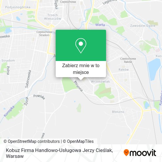 Mapa Kobuz Firma Handlowo-Usługowa Jerzy Cieślak