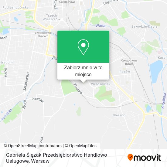 Mapa Gabriela Ślęzak Przedsiębiorstwo Handlowo Usługowe