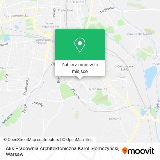 Mapa Aks Pracownia Architektoniczna Karol Słomczyński