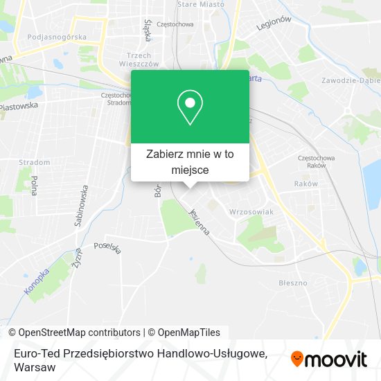 Mapa Euro-Ted Przedsiębiorstwo Handlowo-Usługowe