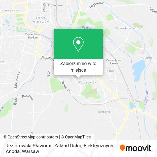 Mapa Jeziorowski Sławomir Zakład Usług Elektrycznych Anoda