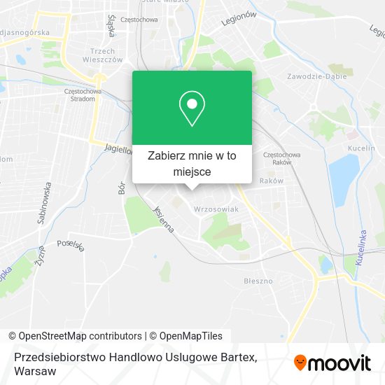 Mapa Przedsiebiorstwo Handlowo Uslugowe Bartex