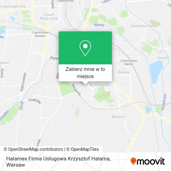 Mapa Halamex Firma Usługowa Krzysztof Halama