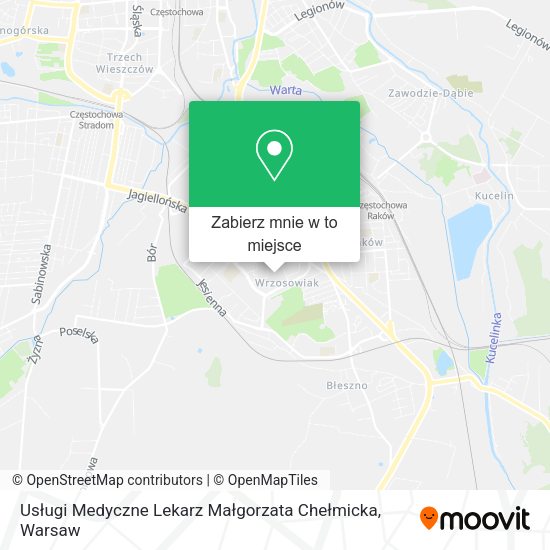 Mapa Usługi Medyczne Lekarz Małgorzata Chełmicka