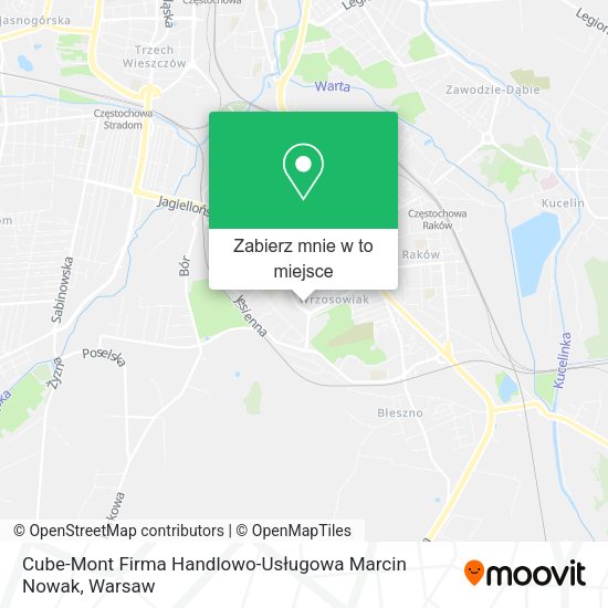 Mapa Cube-Mont Firma Handlowo-Usługowa Marcin Nowak
