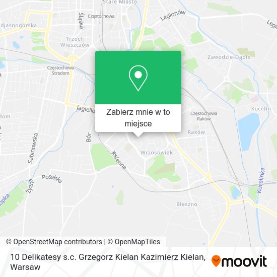 Mapa 10 Delikatesy s.c. Grzegorz Kielan Kazimierz Kielan